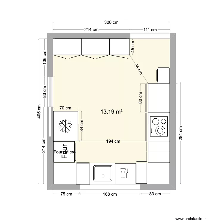 Plan Cuisine Yerres avant. Plan de Plan Cuisine Yerres avant. Plan de