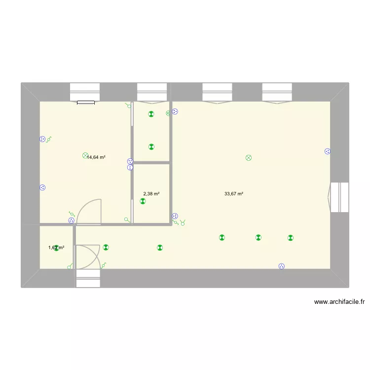 NARNARD. Plan de 4 Pièces et 52 m² NARNARD. Plan de 4 Pièces et 52 m²