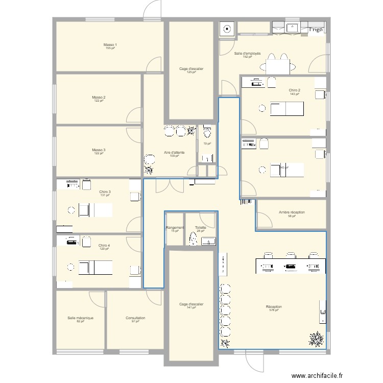 Clinique Maison Myre porte avant 4. Plan de 0 pièce et 0 m2