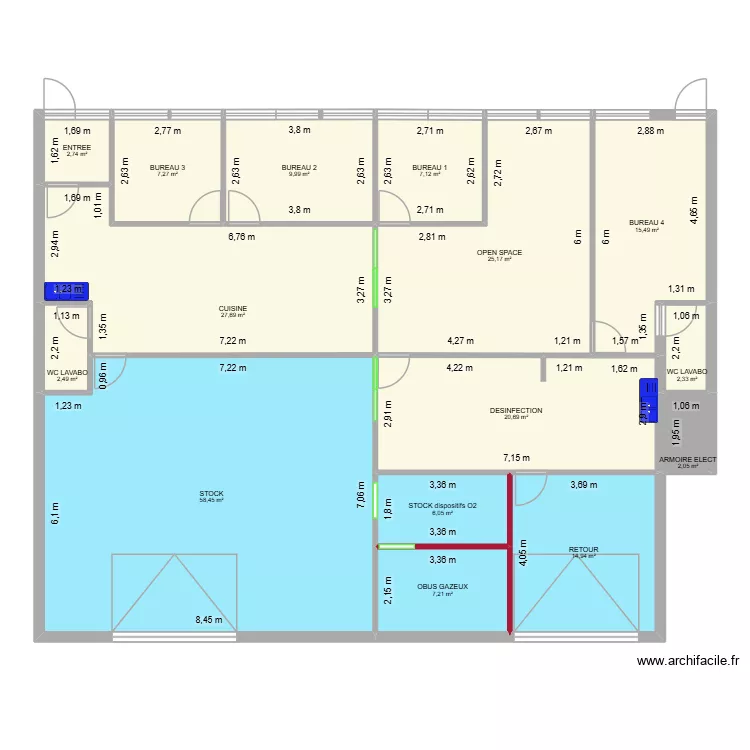 AGENCE. Plan de 0 pièce et 0 m2