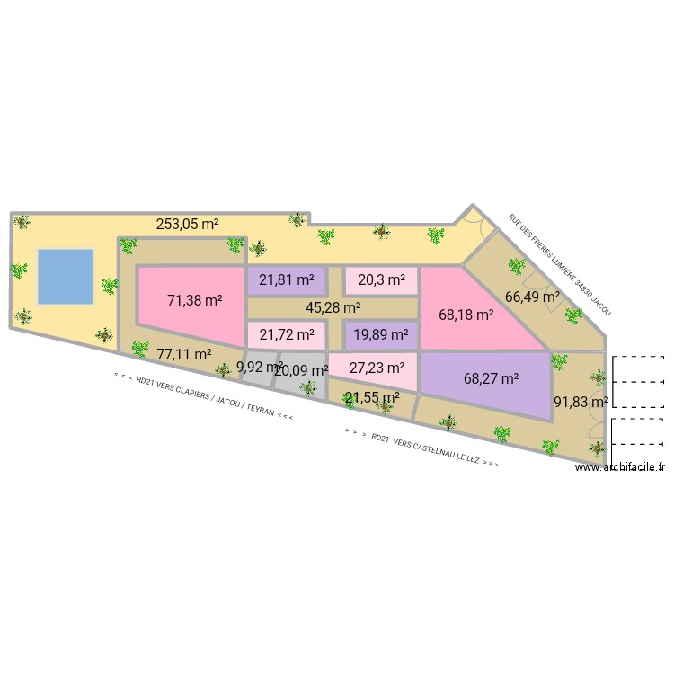 AK99 APPART MV 060823D. Plan de 16 pièces et 904 m2