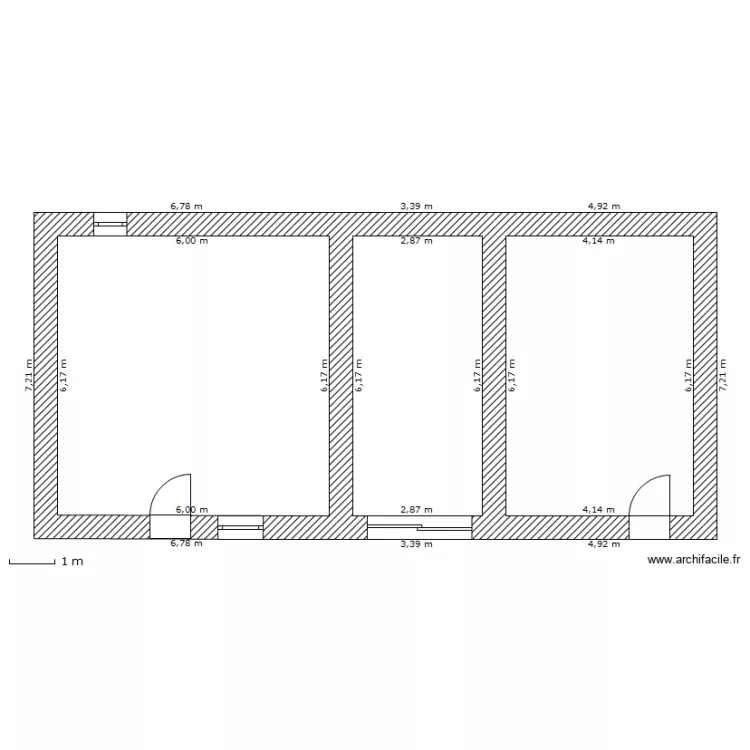 CHAUSSE RDC 2  AVANT. Plan de 