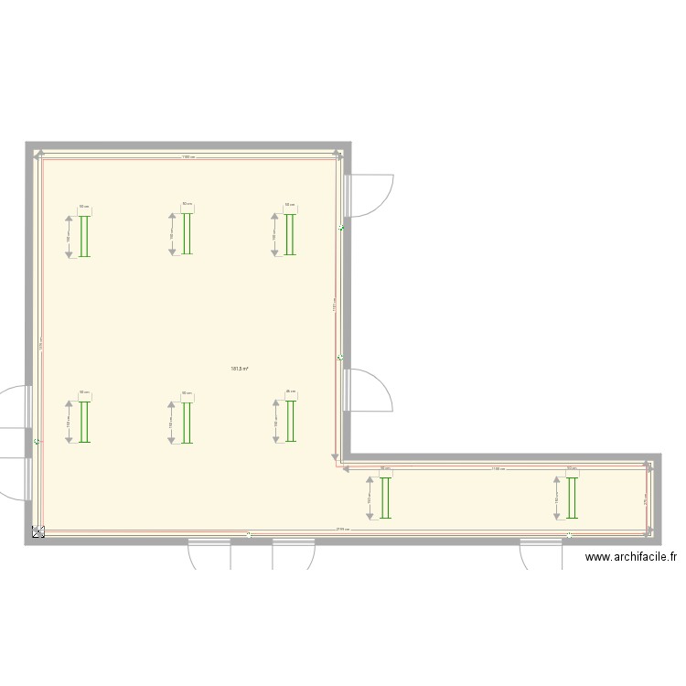 Couloir . Plan de 0 pièce et 0 m2
