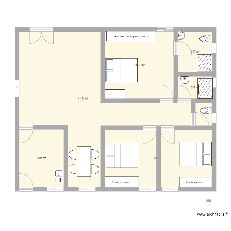 MA MAISON. Plan de 0 pièce et 0 m2