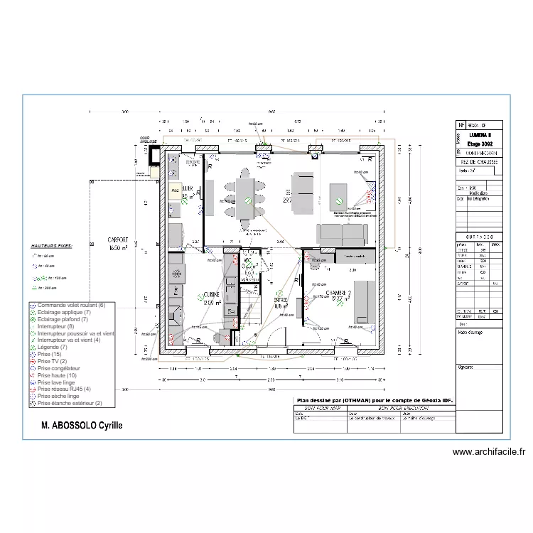 PLAN RDC ELEC. Plan de 
