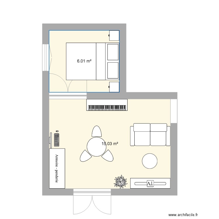 Test appartement. Plan de 0 pièce et 0 m2