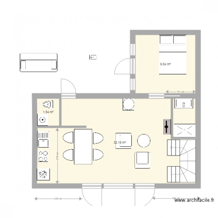 SAINT NAZAIRE MAISON RDC. Plan de 0 pièce et 0 m2
