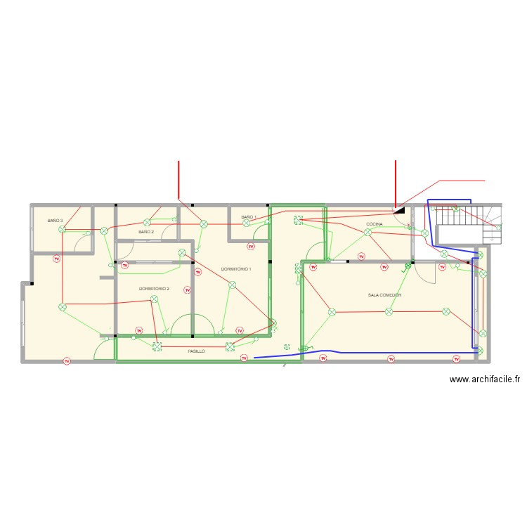 casa salaverry 2. Plan de 11 pièces et 121 m2