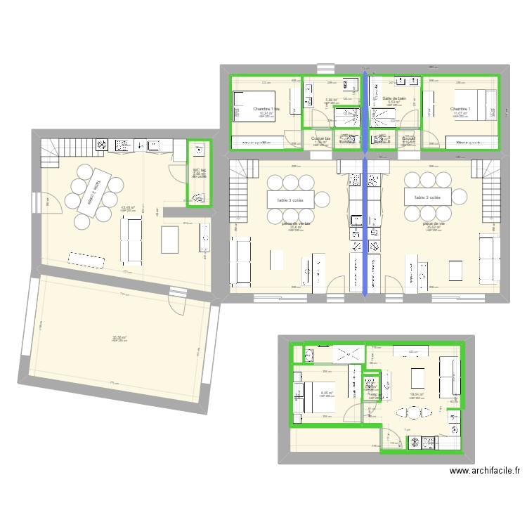 le pré. Plan de 0 pièce et 0 m2