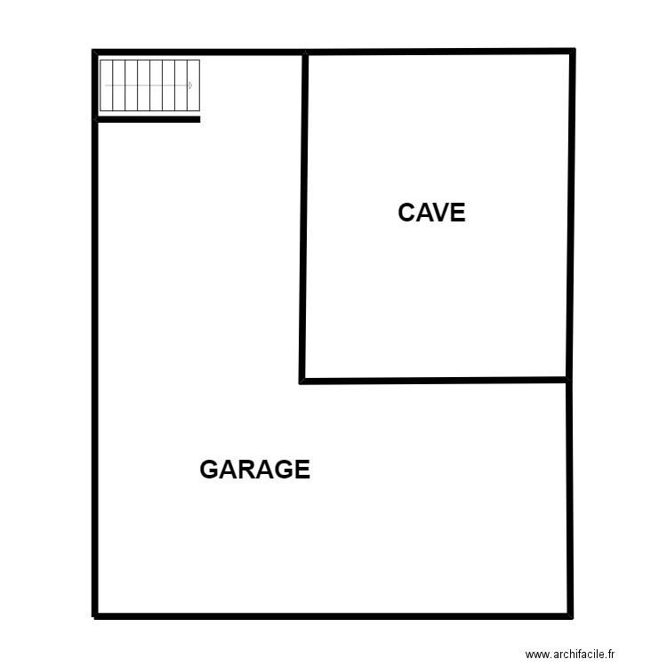 DUCHE SS. Plan de 1 pièce et 33 m2