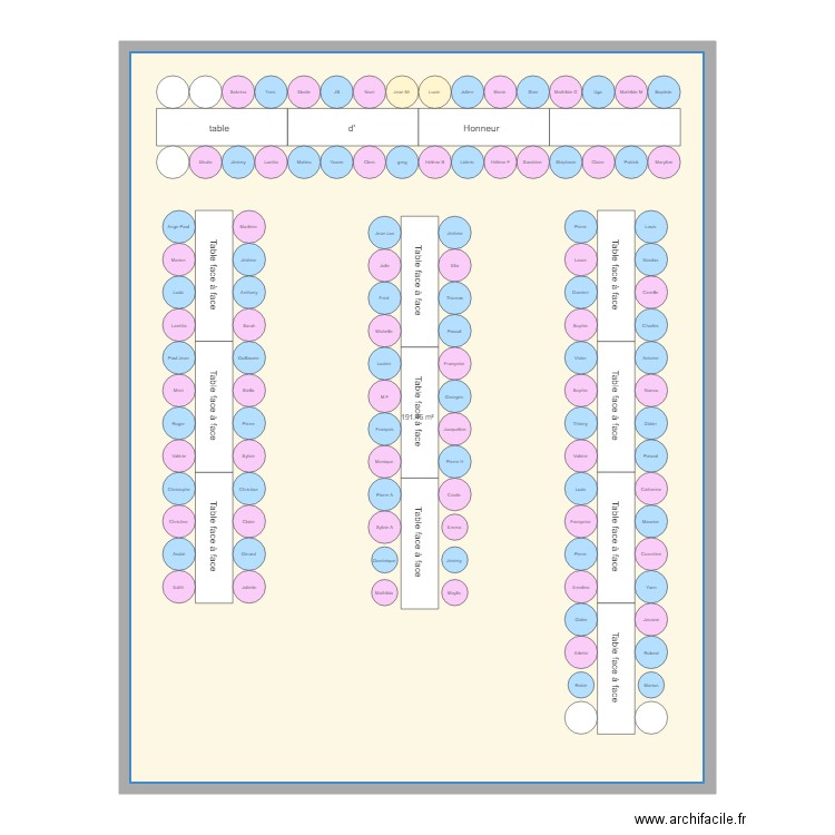 plan de table . Plan de 0 pièce et 0 m2