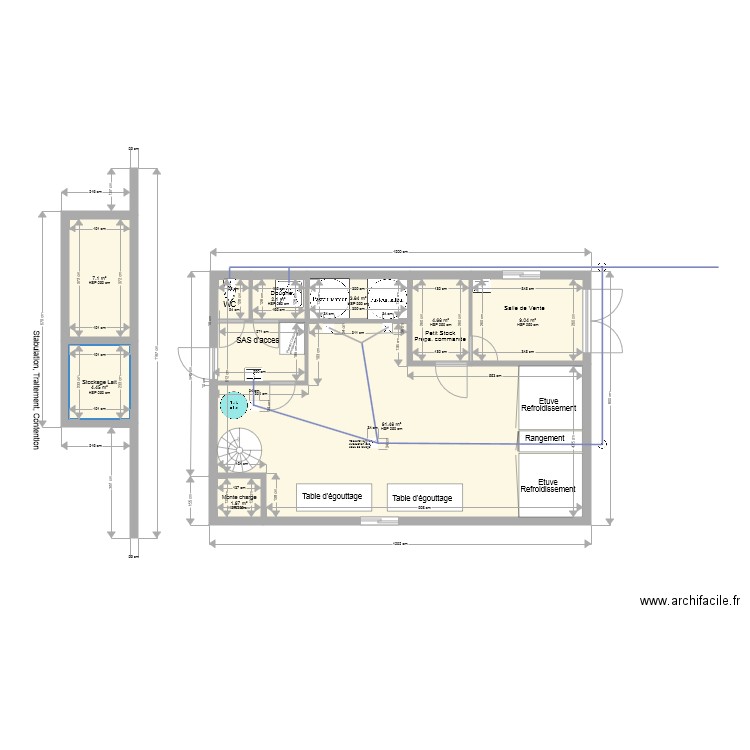 Laiterie vers 2. Plan de 0 pièce et 0 m2