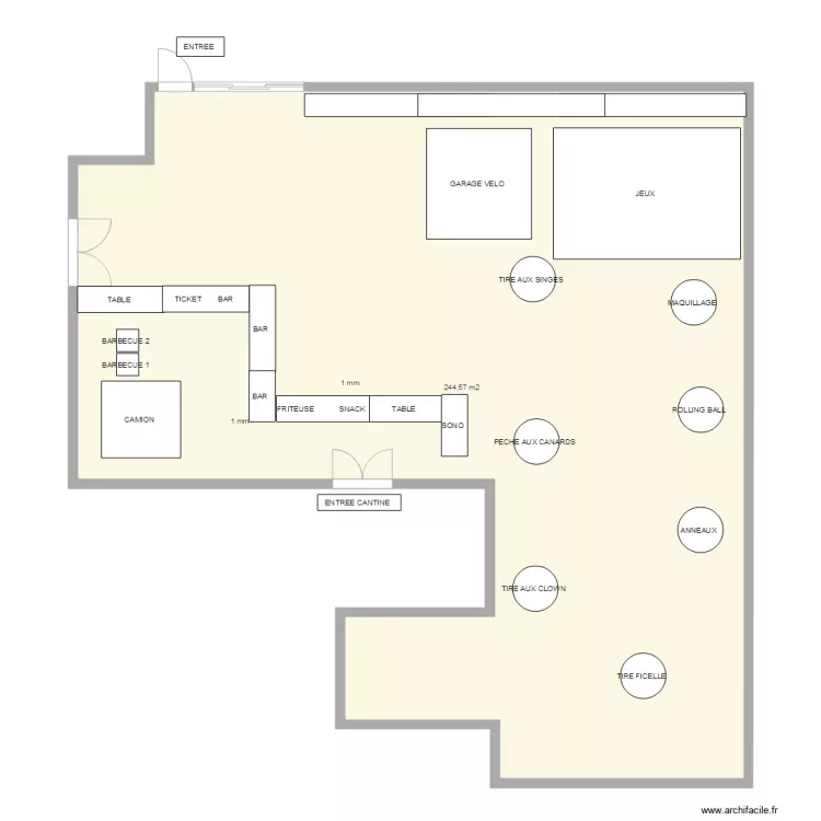 PLAN KERMESSE. Plan de 