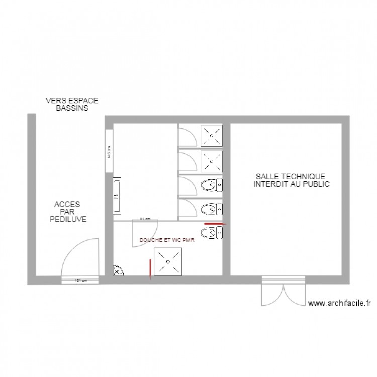 PLAN DOUCHES MONTE CRISTO II. Plan de 0 pièce et 0 m2