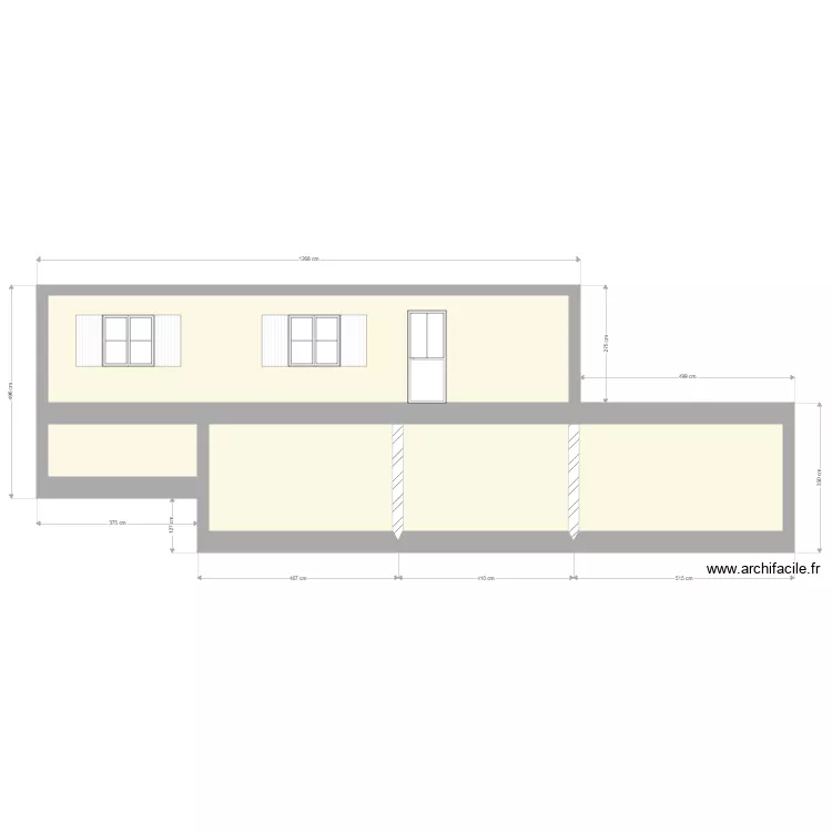 FACADE 120 m2. Plan de FACADE 120 m2. Plan de