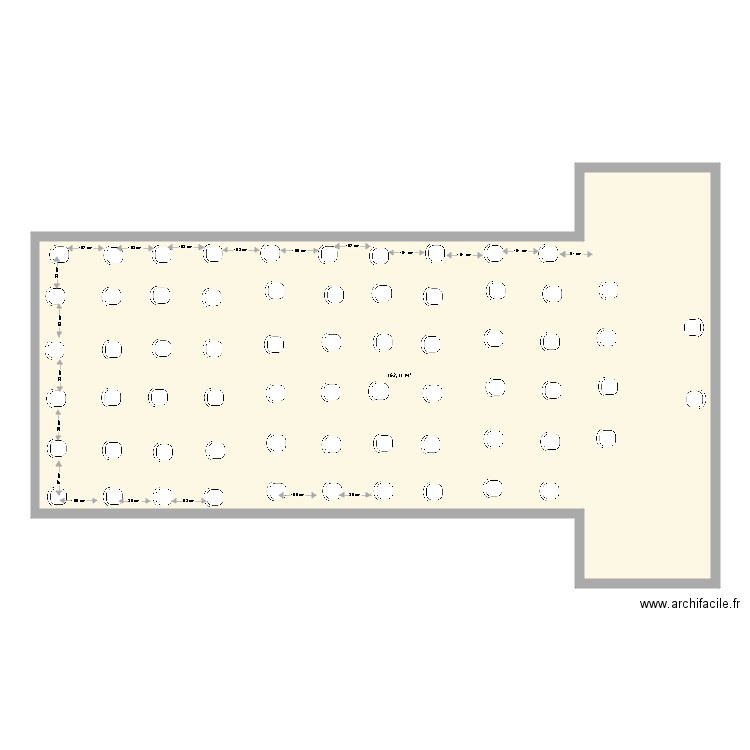 408 en théâtre 64 personnes. Plan de 0 pièce et 0 m2