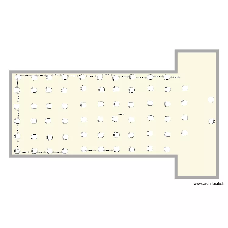 408 en th&eacute;&acirc;tre 64 personnes. Plan de 