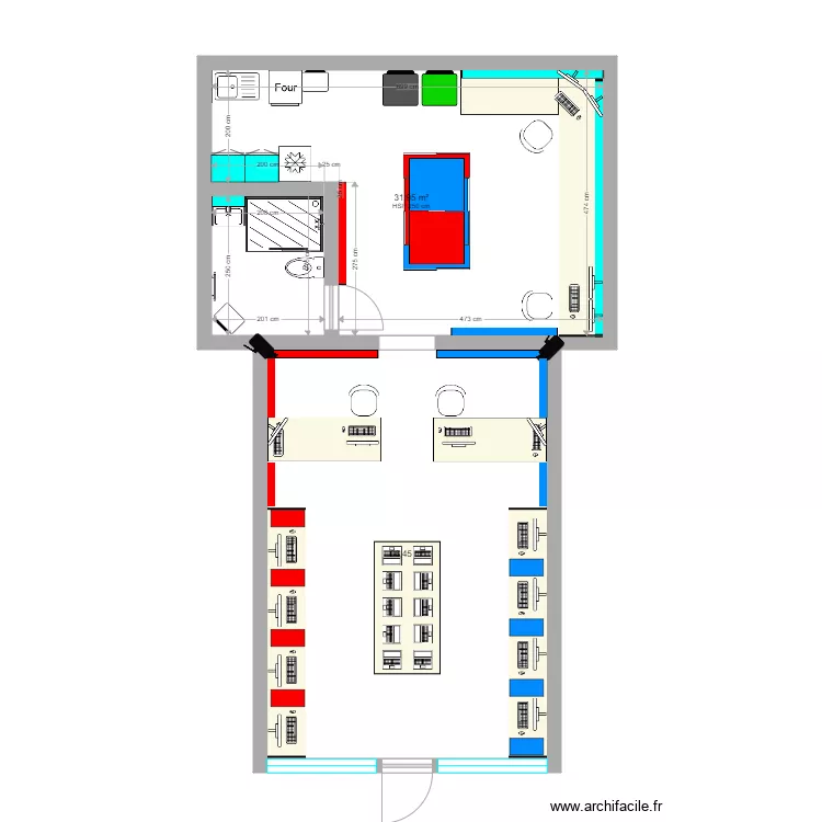 magasin. Plan de 0 pièce et 0 m2 magasin. Plan de 0 pièce et 0 m2