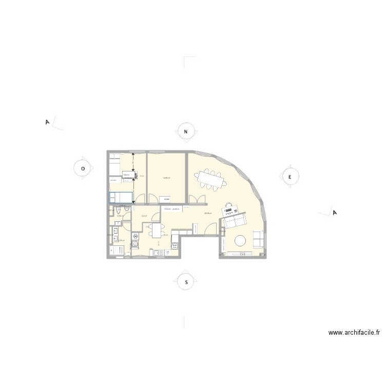 aurelien  chambre 2. Plan de 0 pièce et 0 m2
