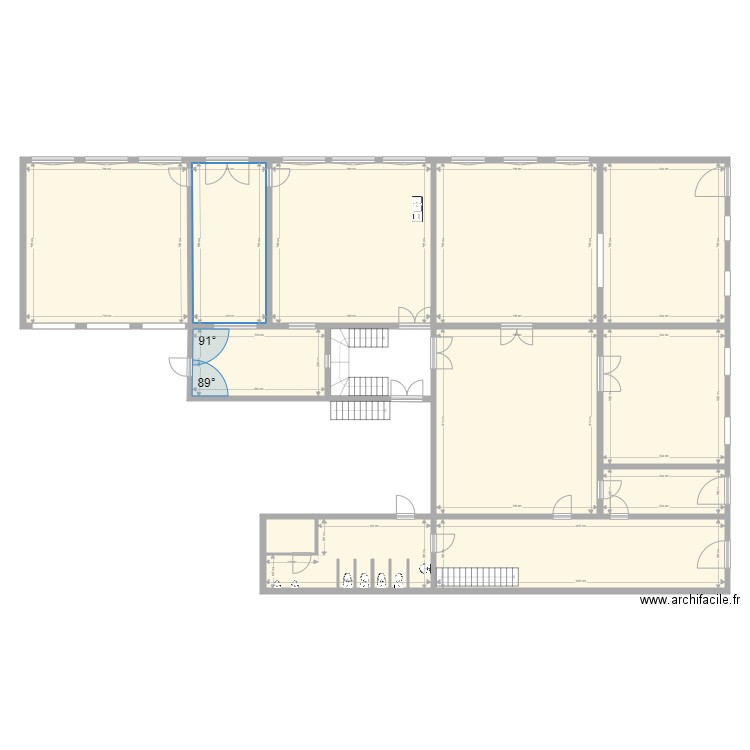 Saint thomas Maulde RDC. Plan de 12 pièces et 386 m2