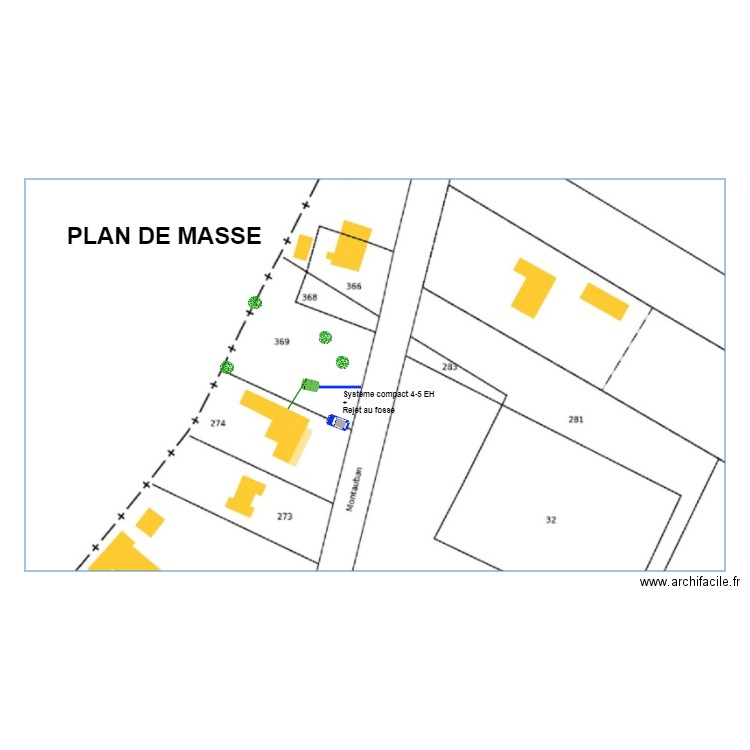 Marty. Plan de 0 pièce et 0 m2