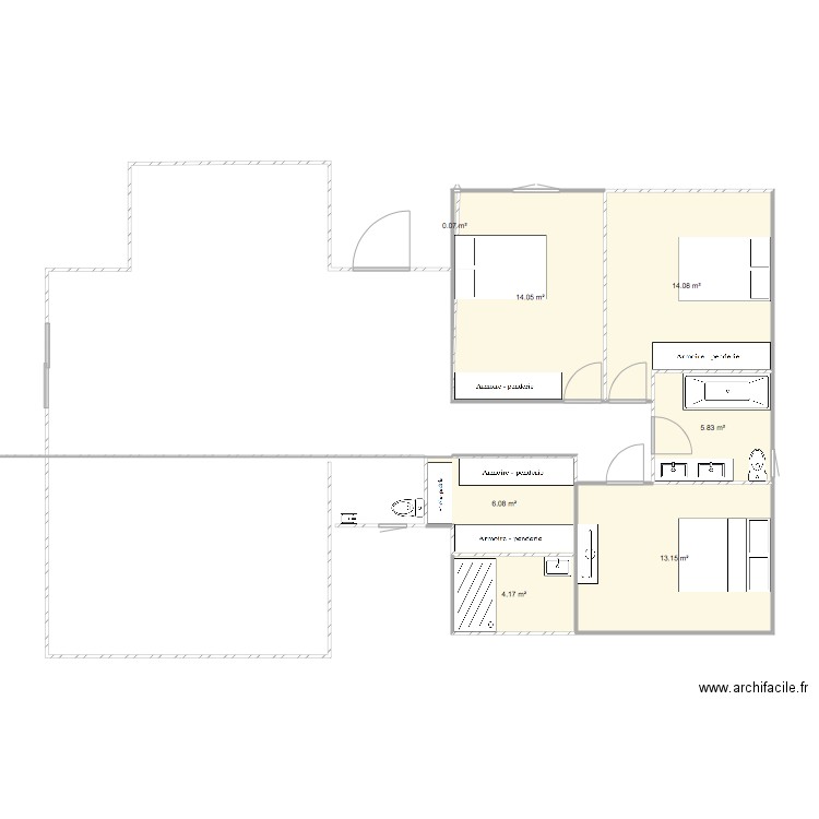 plan ok chambre. Plan de 0 pièce et 0 m2