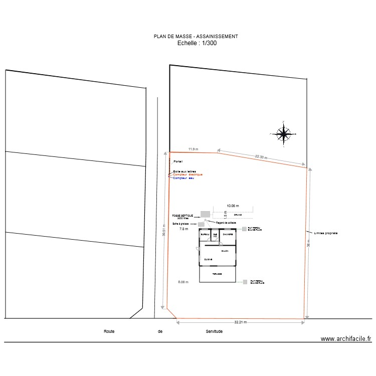 PLAN DE MASSE VAITI . Plan de 0 pièce et 0 m2