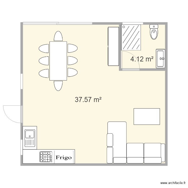 DEPENDANCE 1. Plan de 0 pièce et 0 m2