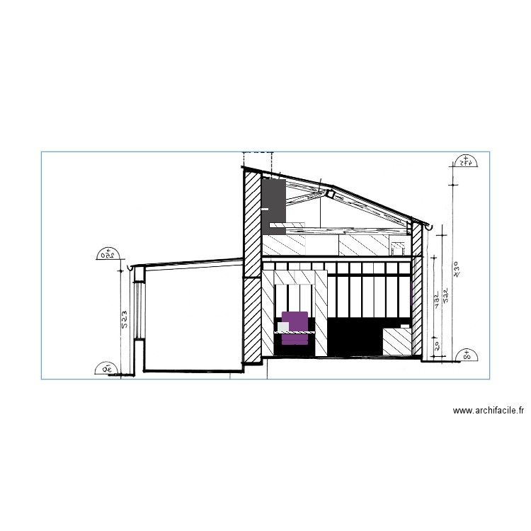 projet f. Plan de 0 pièce et 0 m2