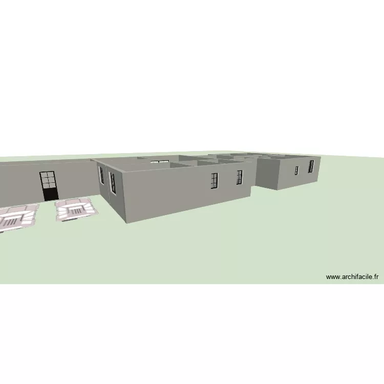 projet DORO. Plan de 7  et 65 m²