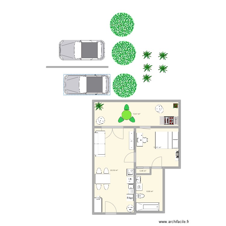 T2 Seyne rdc 40. Plan de 0 pièce et 0 m2