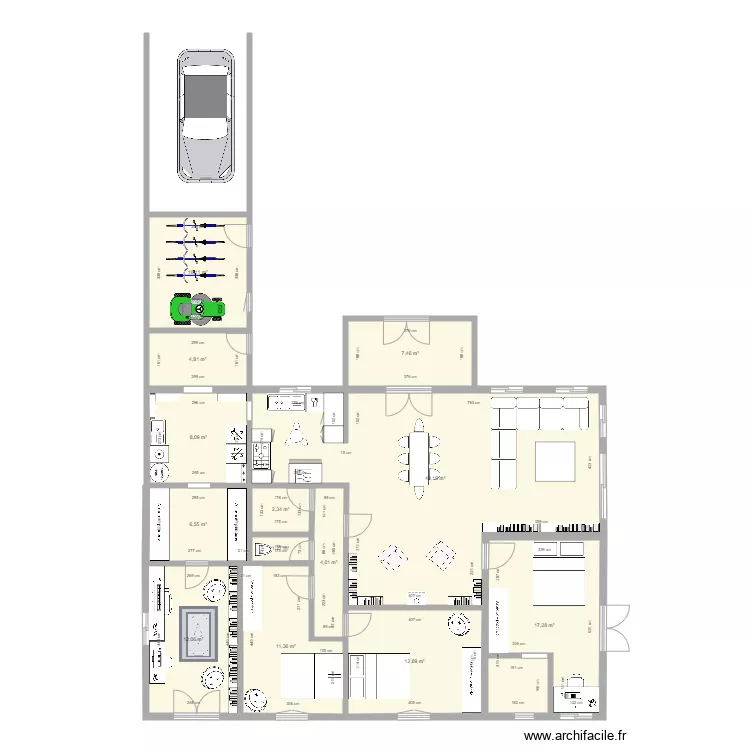 projet  pervenches. Plan de 
