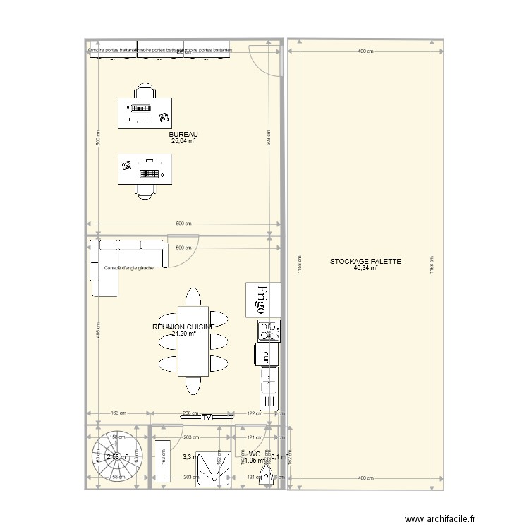 PLAN ETAGE NOVEMBRE der. Plan de 7 pièces et 104 m2