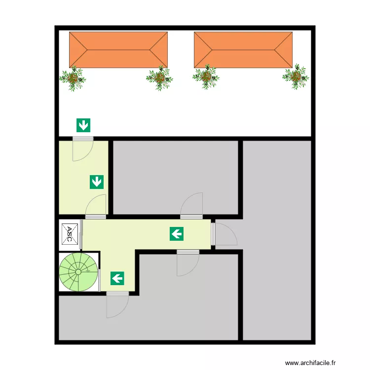 Cap timone RDC 1er etage. Plan de 
