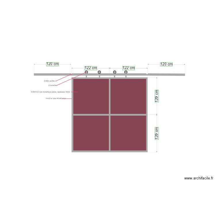 portail1 Q10. Plan de 4 pièces et 5 m2