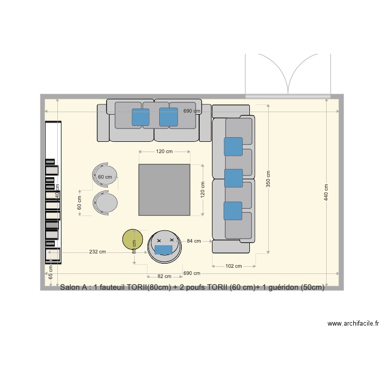SALON A. Plan de 0 pièce et 0 m2
