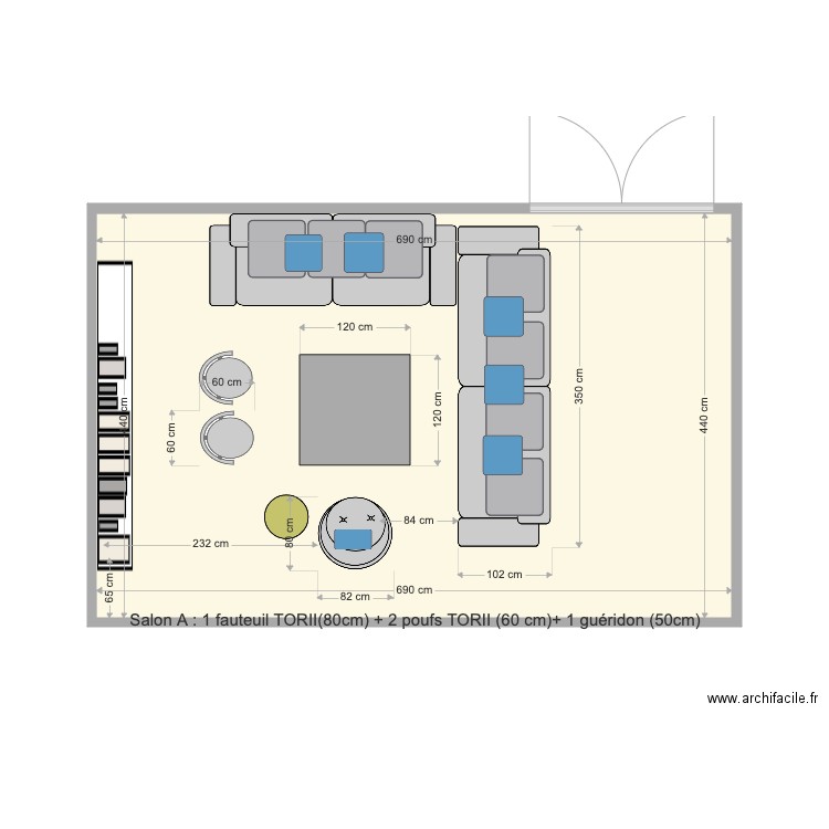 SALON A. Plan de 0 pièce et 0 m2