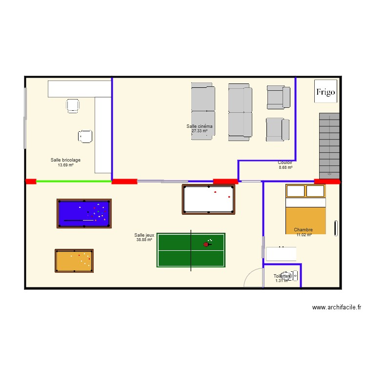 Cave. Plan de 0 pièce et 0 m2