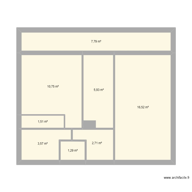 APPT 2023 A L'ECHELLE. Plan de 8 pièces et 50 m2