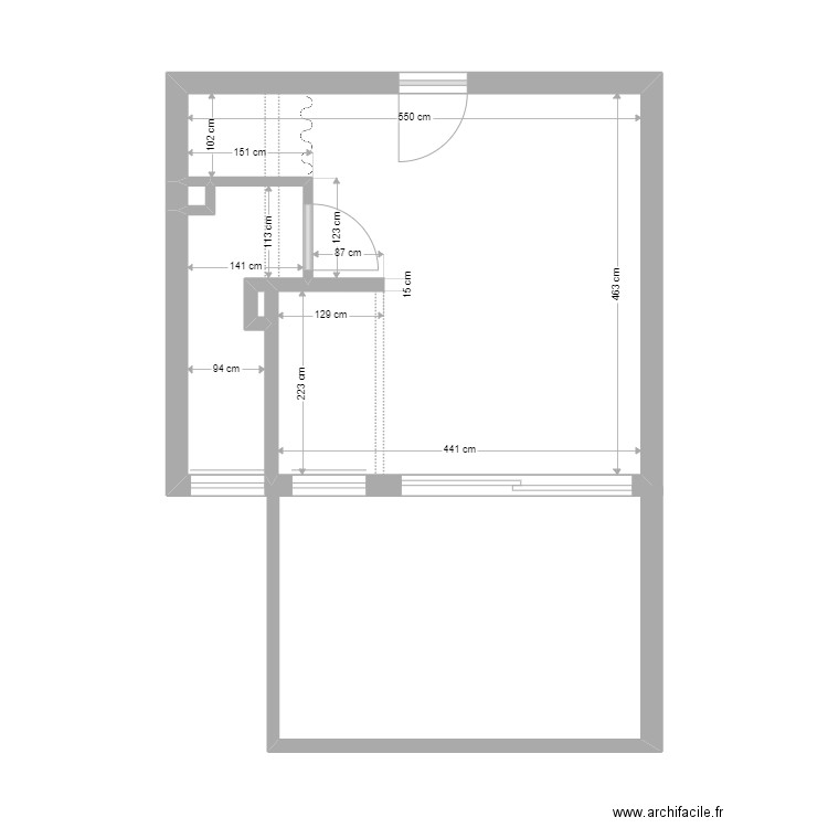 Jean Anna appro3. Plan de 4 pièces et 37 m2