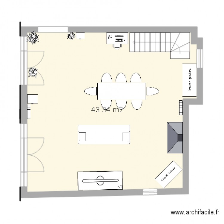 Séjour Vollore. Plan de 0 pièce et 0 m2