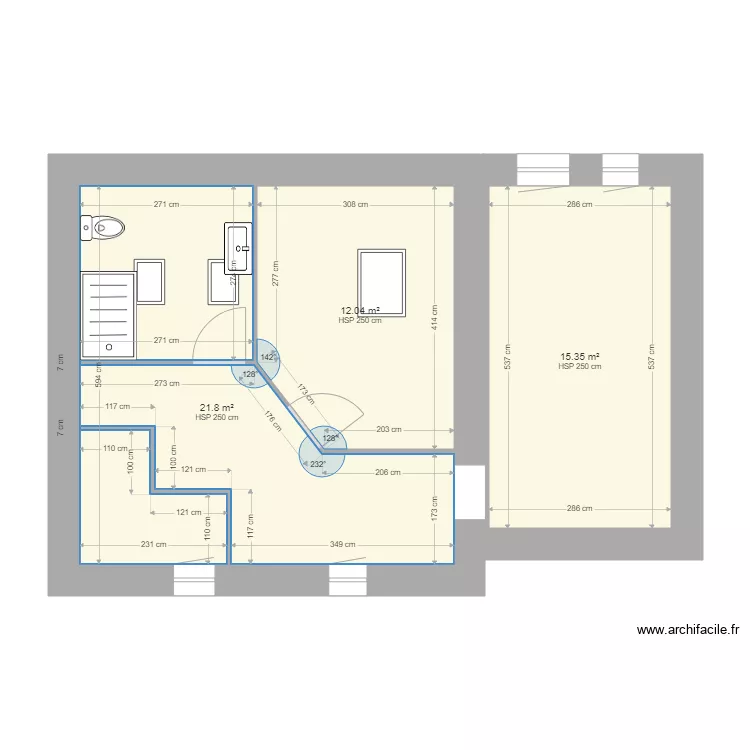 AUMERLE 1ER. Plan de 