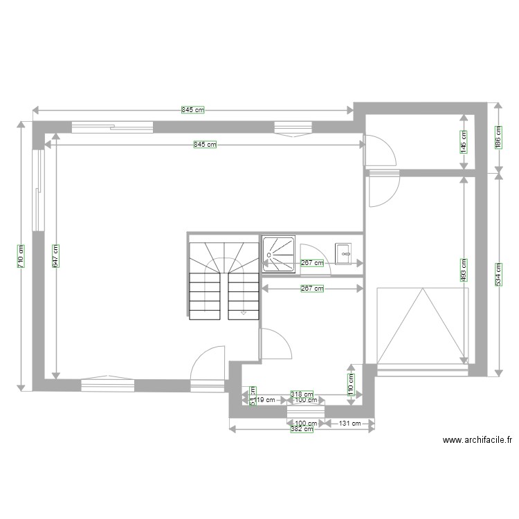 picque. Plan de 0 pièce et 0 m2
