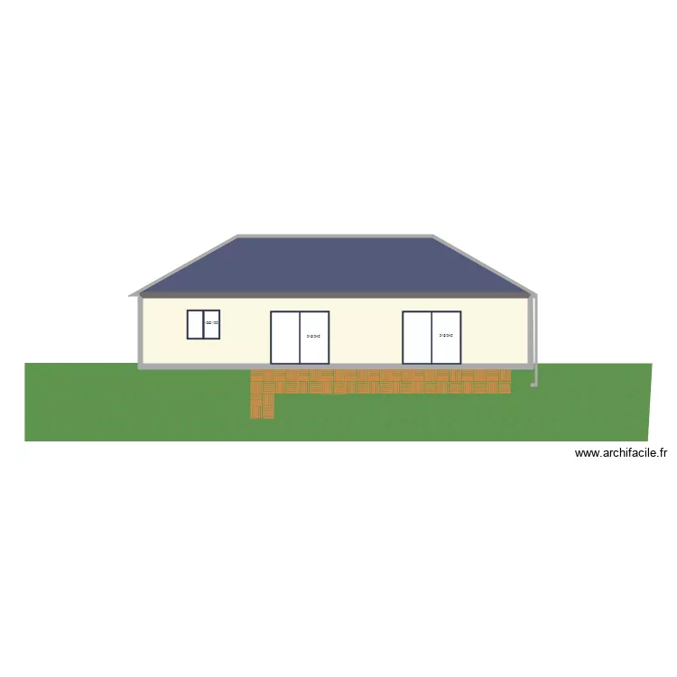 MAUBERT COTE OUEST COULEUR. Plan de 