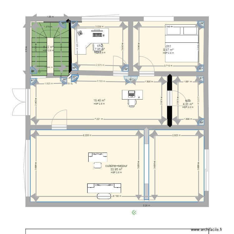 plan de maison . Plan de 0 pièce et 0 m2