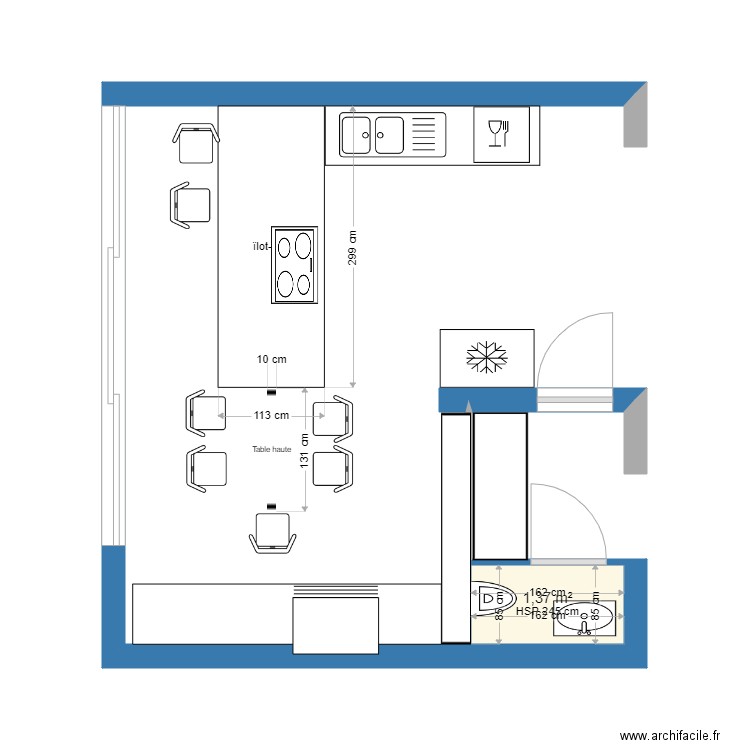 cuisine 1. Plan de 0 pièce et 0 m2