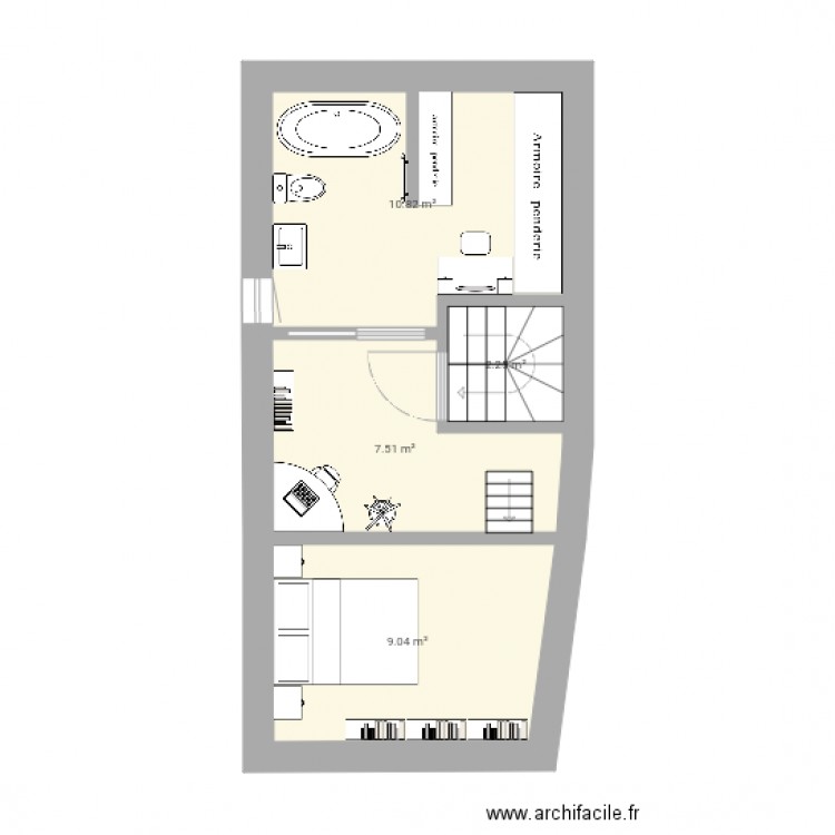 Maison 2e niveau 3. Plan de 0 pièce et 0 m2