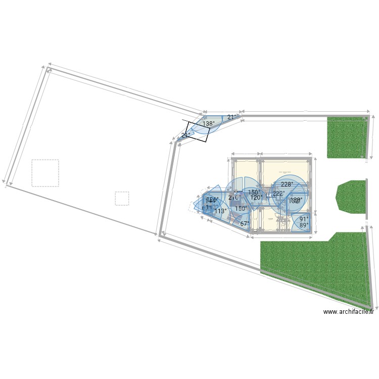 Clisson . Plan de 12 pièces et 138 m2