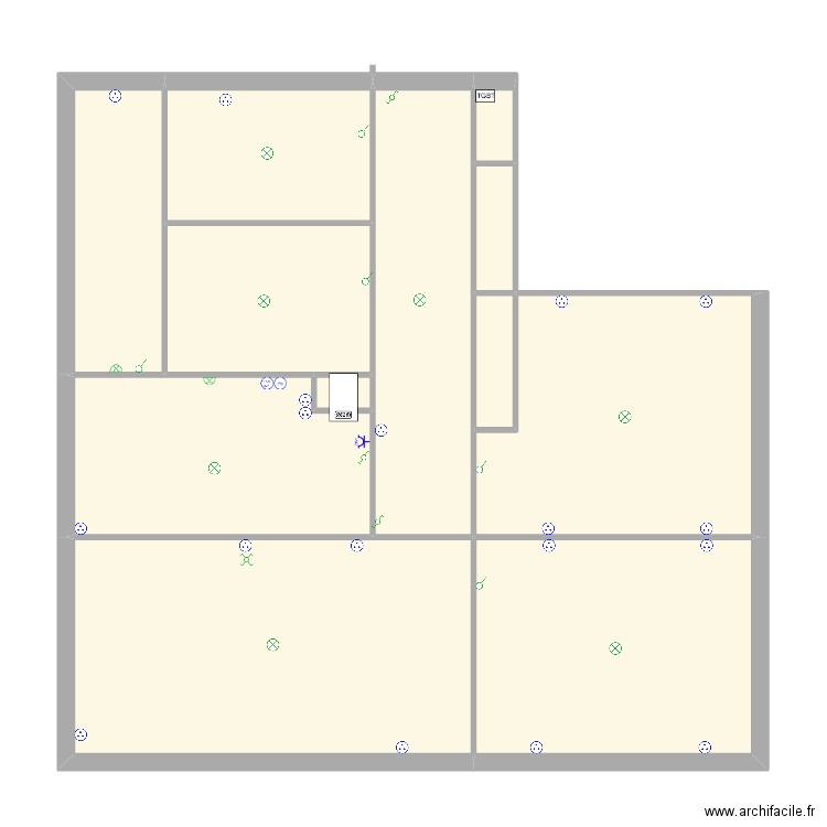 29/01. Plan de 12 pièces et 91 m2