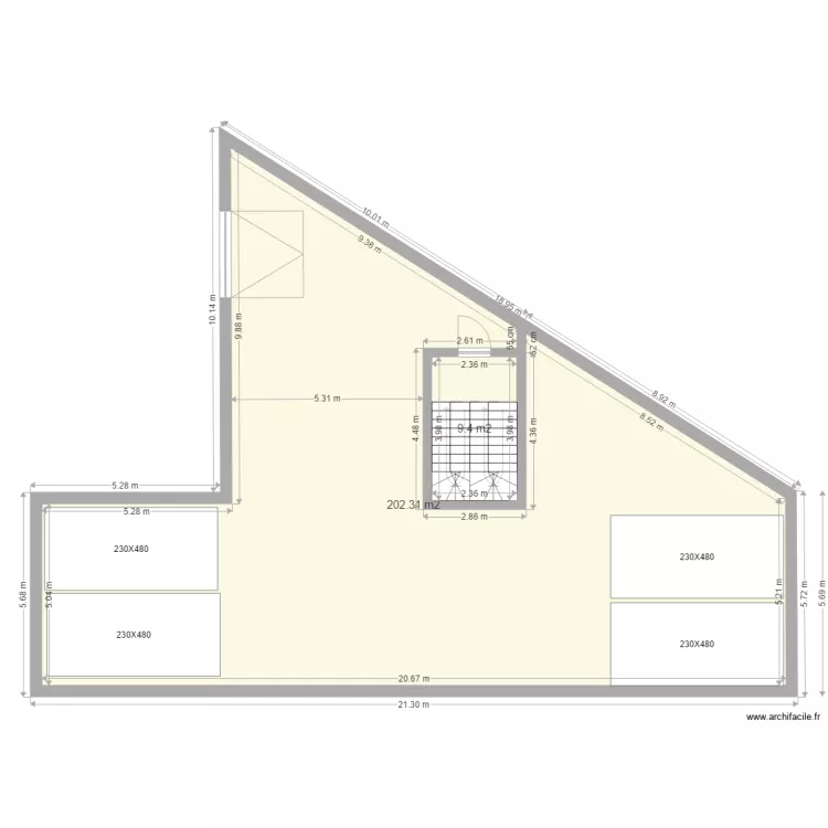issy PARC EN SOUS SOL. Plan de 